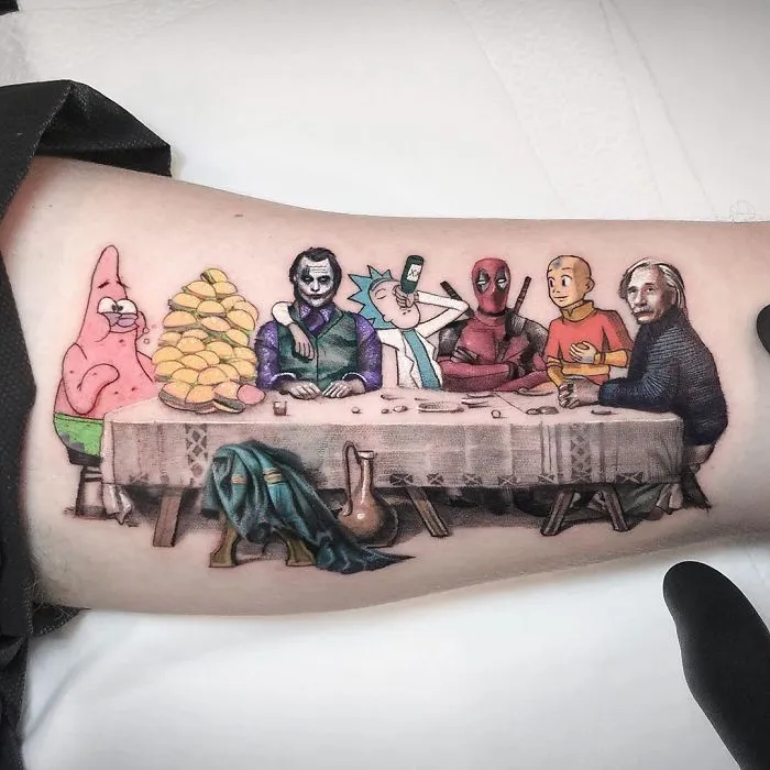 30 Colorful Micro Tattoos By Eden Kozokaro That Look Like Mini Pop Culture Paintings