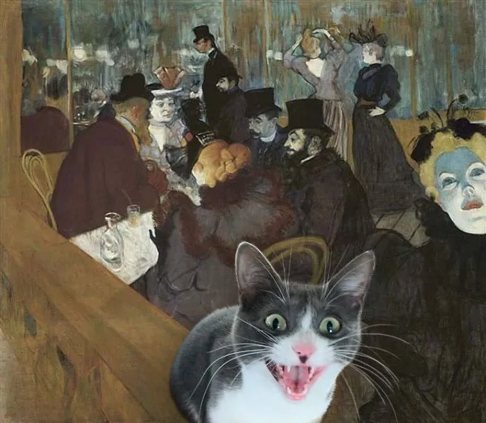 "At The Moulin Rouge" With Moochie, Henri De Toulouse-Lautrec