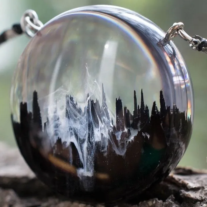Russian Couple Places Tiny Fantasy-Inspired Worlds Into Their Jewelry And Decor Pieces (69 Pics)