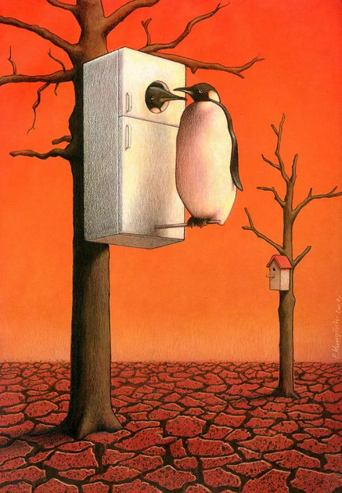 Polish Artist Creates 30 Uncomfortably Accurate Metaphors About The Ills Of Our Society (New Pics)