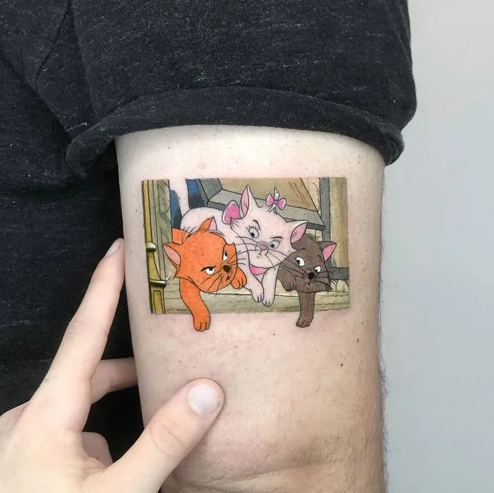 30 Colorful Micro Tattoos By Eden Kozokaro That Look Like Mini Pop Culture Paintings