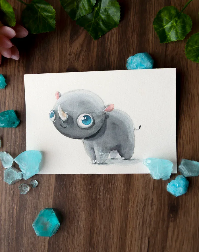 I Try To Make Your Day Better With These Paintings Of Derpy Animals I Made (12 Pics)