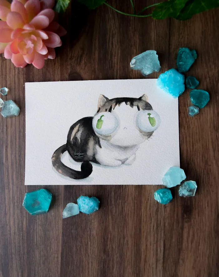 I Try To Make Your Day Better With These Paintings Of Derpy Animals I Made (12 Pics)