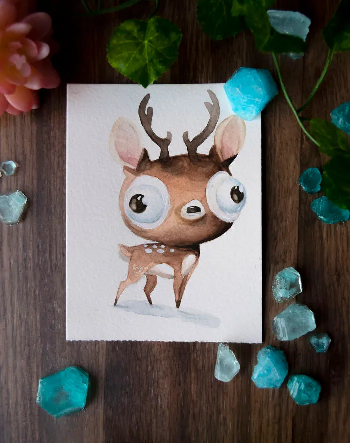 I Try To Make Your Day Better With These Paintings Of Derpy Animals I Made (12 Pics)
