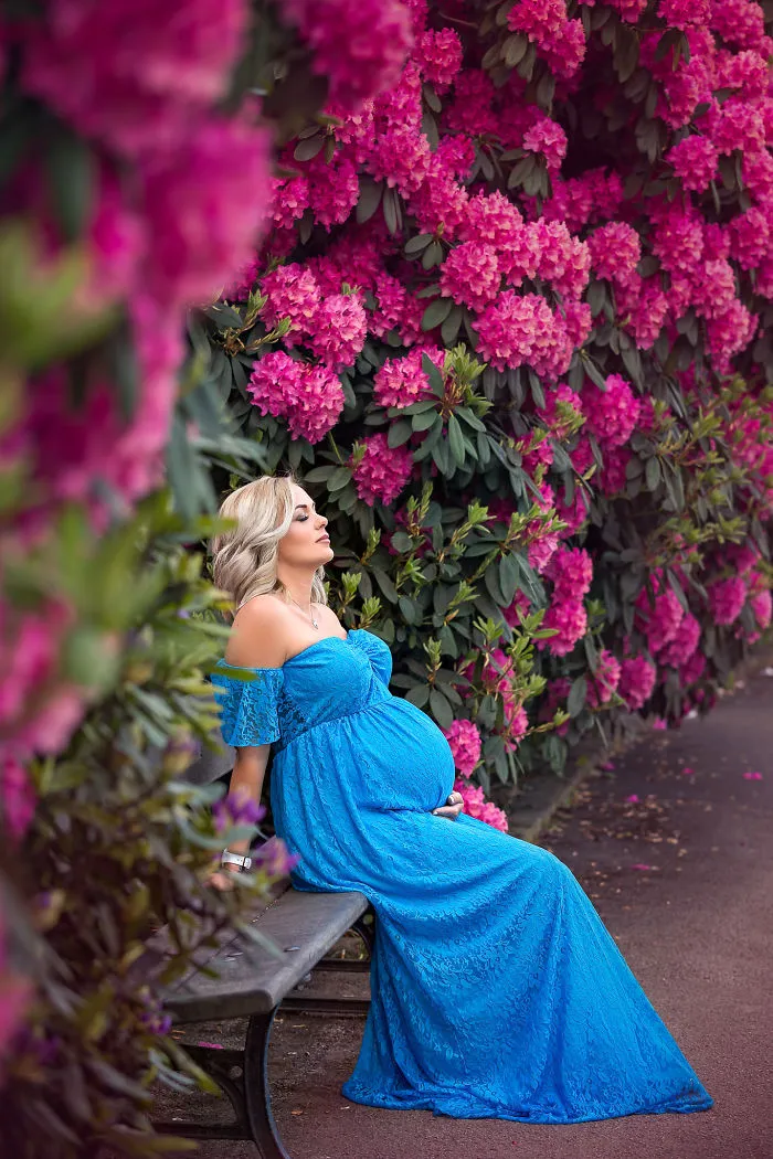 I Photograph Pregnant Women And Children In Spring Blossoms