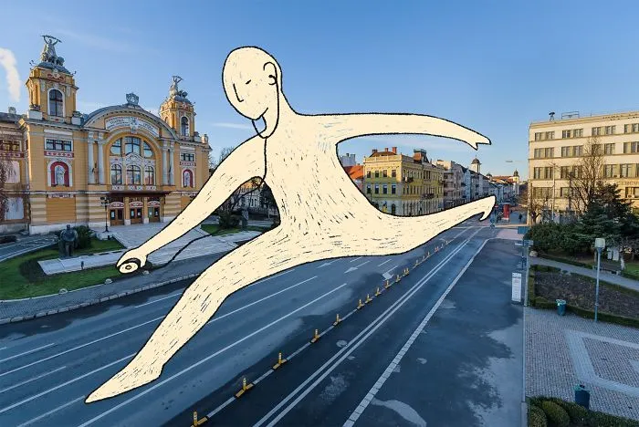 We Gave Local Illustrators Our Pictures Of The Empty City And Asked Them To Add Their Own Touch (24 Pics)