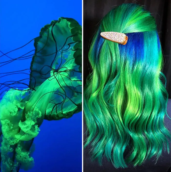Hairstylist Creates Mesmerizing Nature-Inspired Hair Designs (30 Pics)