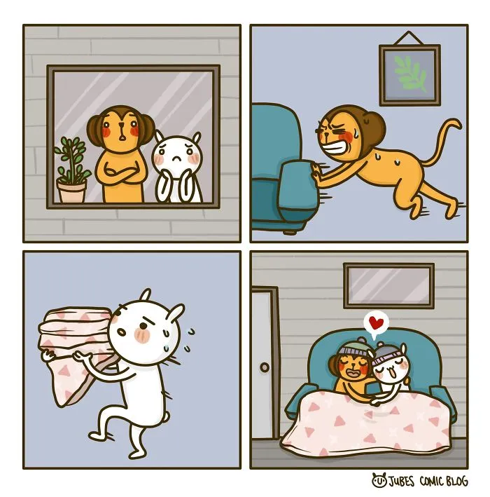 I Am Illustrating Adventures With My Husband, Here's 23 Comics Depicting How We Spent The Days During Quarantine
