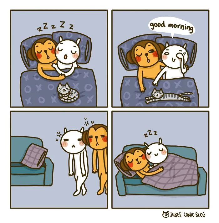I Am Illustrating Adventures With My Husband, Here's 23 Comics Depicting How We Spent The Days During Quarantine