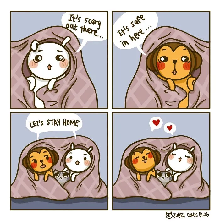 I Am Illustrating Adventures With My Husband, Here's 23 Comics Depicting How We Spent The Days During Quarantine