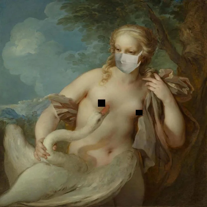 Leda And The Swan By François Le Moyne, 1720