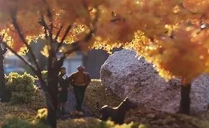 Miniature Ho Scale 
"Out For A Walk"