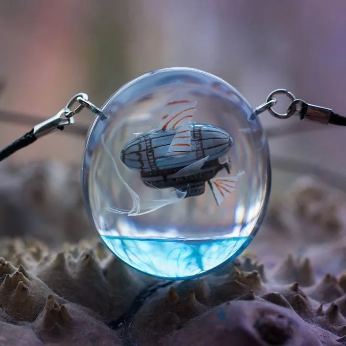 Russian Couple Places Tiny Fantasy-Inspired Worlds Into Their Jewelry And Decor Pieces (69 Pics)