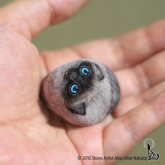Japanese Artist Brings Stones To Life By Turning Them Into Animals That Fit In The Palm Of Your Hand (30 New Pics)
