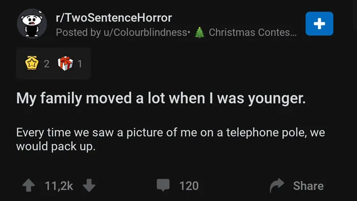 30 Two-Sentence Horror Stories To Send Shivers Down Your Spine (New Posts)