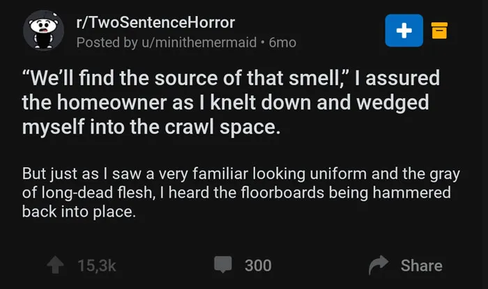 30 Two-Sentence Horror Stories To Send Shivers Down Your Spine (New Posts)