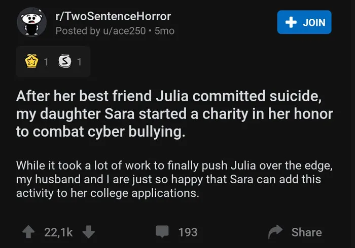 30 Two-Sentence Horror Stories To Send Shivers Down Your Spine (New Posts)
