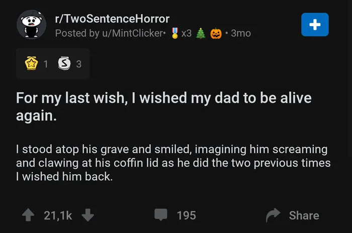 30 Two-Sentence Horror Stories To Send Shivers Down Your Spine (New Posts)