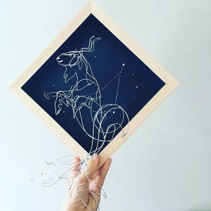 Wire Taxidermy Capricorn