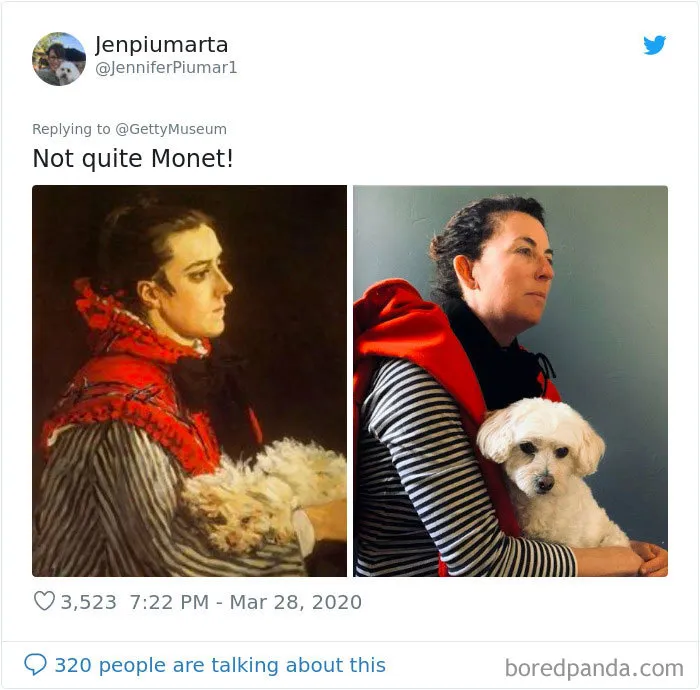 Museums Ask People To Recreate Famous Paintings With Anything They Can Find At Home, Get 35 Hilarious Pics