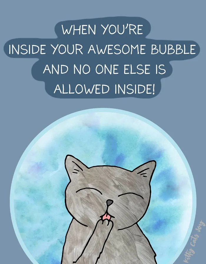 12 Quotes About Everyday Life Shown By My Cat Illustrations
