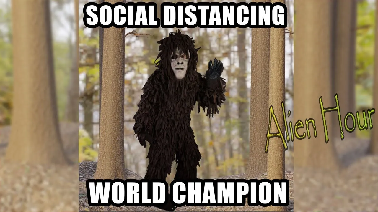 Bigfoot Teaches Social Distancing #stayelusive