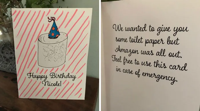 My Sister's Birthday Is On Wednesday So I Made Her A Quarantine Card