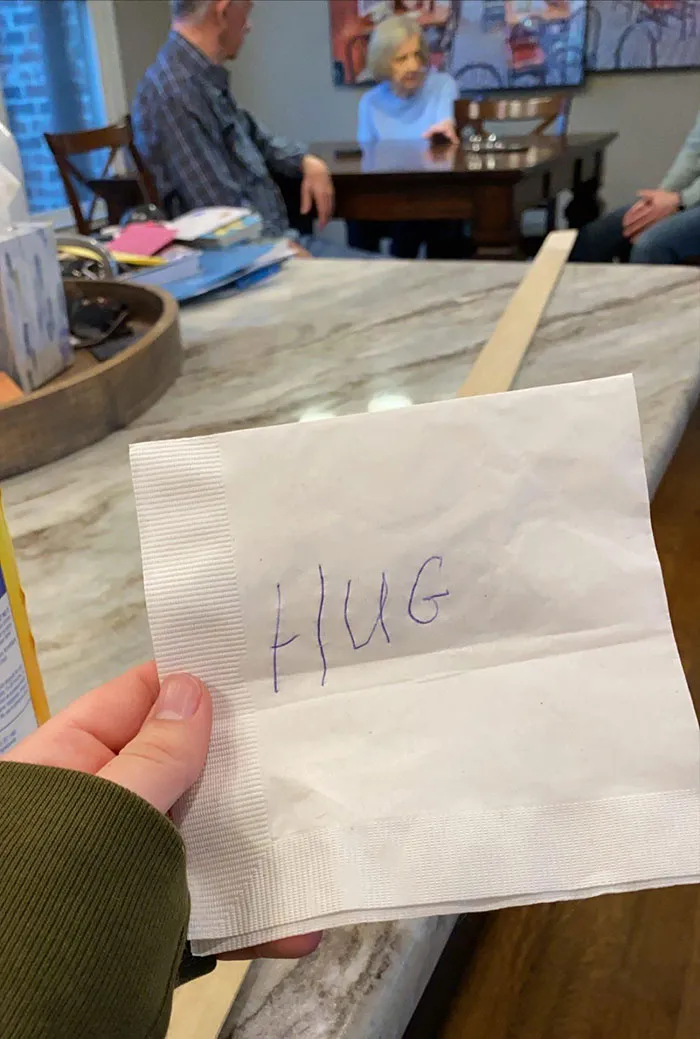 I Have To Self Quarantine, But My Grandparents Still Came Over For A Birthday Celebration. Grandpa Gave Me A “Hug” Using Our 6 Ft Stick To Keep A Safe Distance