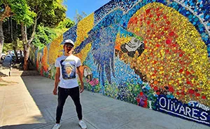 Artist Uses 200k Recycled Bottle Caps To Create Venezuela's First Eco-Mural