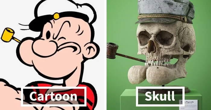 Anatomically Correct Skulls Of Popular Cartoon Characters By Czech Artist Filip Hodas