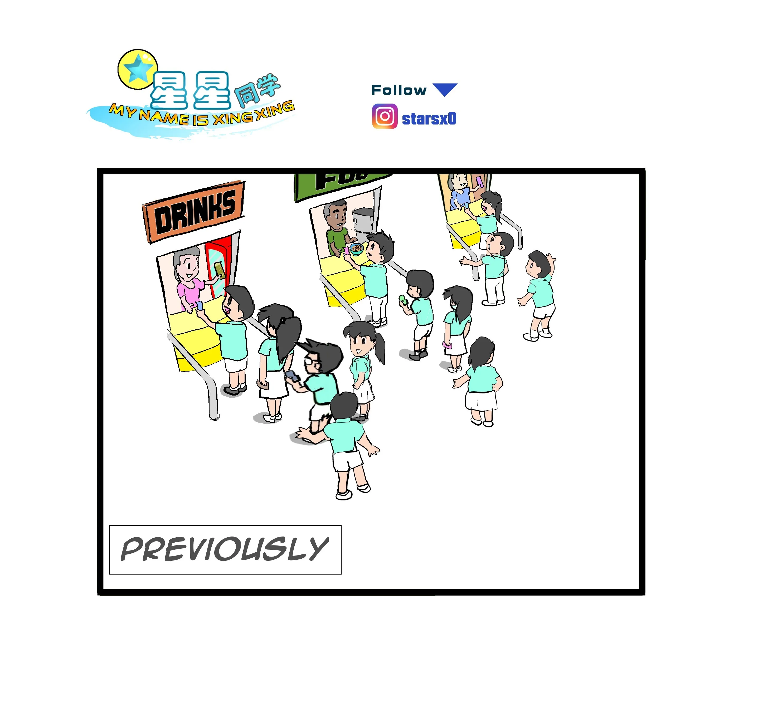 How My Schoolmates Practice Social Distancing When The Corona Virus News Started.