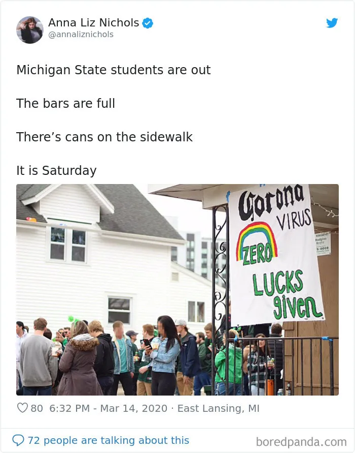 Some Idiots Are Mocking Social Distancing And Going To Bars During The Coronavirus Outbreak