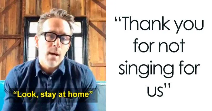 Ryan Reynolds Films Hilarious Coronavirus PSA Video For Canada That Gently Mocks Celebrities