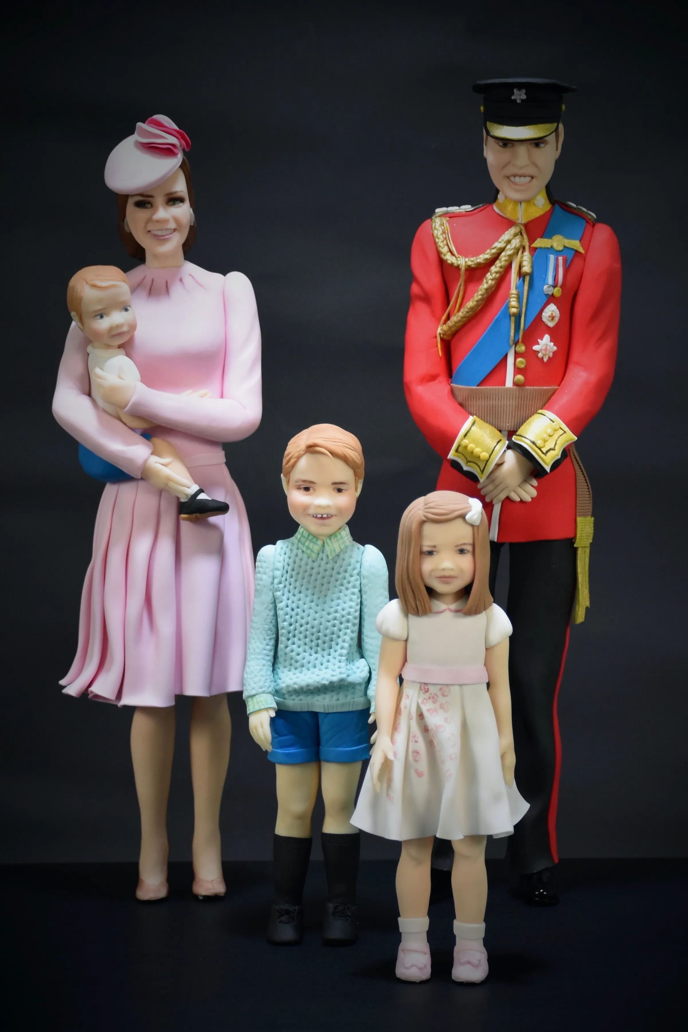 Royal Family Display Made Out Of Edible Sugar Pastes