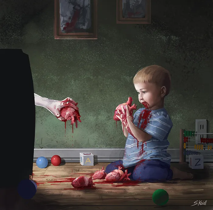 Austrian Artist Creates Nightmare-Inducing Illustrations And They're Not For The Easily Frightened (30 Pics)