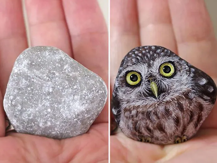 Japanese Artist Brings Stones To Life By Turning Them Into Animals That Fit In The Palm Of Your Hand (30 New Pics)