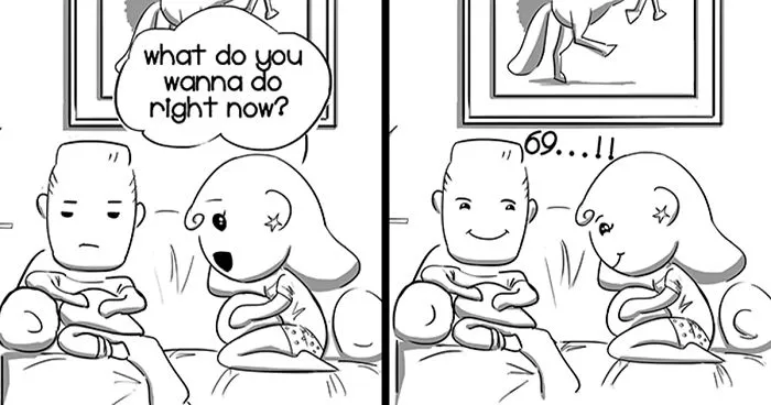 I Illustrated My Relationship With My Fiancée In These 14 Cute And Funny Comics