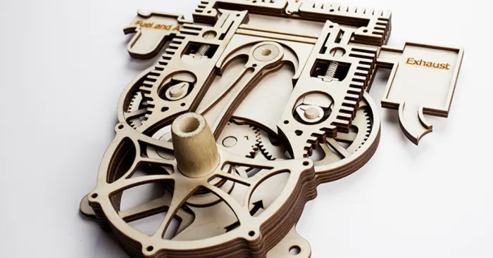 Aviation Professor Designs Highly Detailed And Intricate Laser Cut Models Of Classic Engines