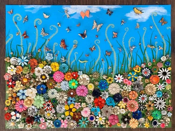 My Collection Of Flower And Bug Brooches