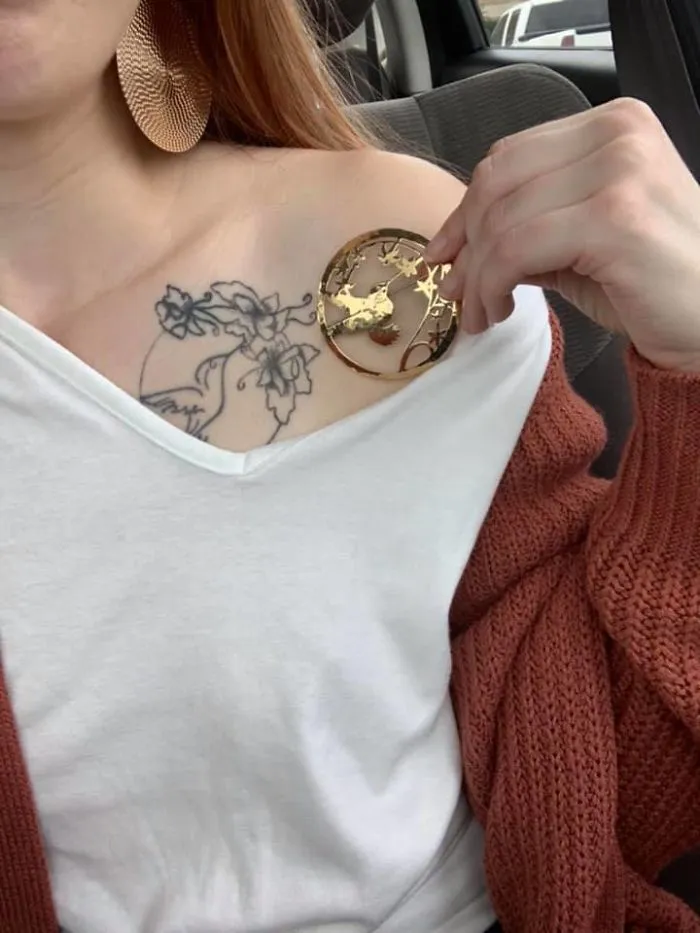 Found A Matching Brooch For My Tattoo While Antiquing In The Georgetown Tx Square. I Did Get It For A Whole $22