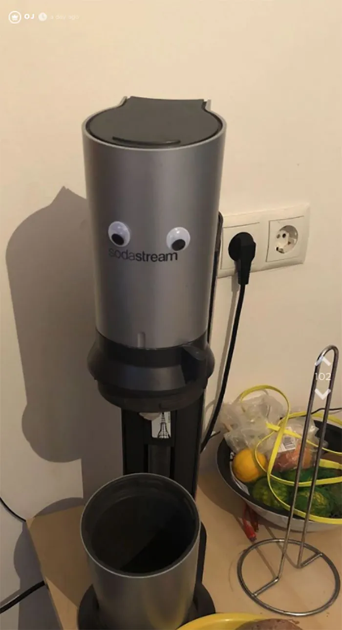 Girlfriend Orders 1K Googly Eyes, Spends 2 Hours Sticking Half Of Them On Everything In Her Boyfriend's Apartment