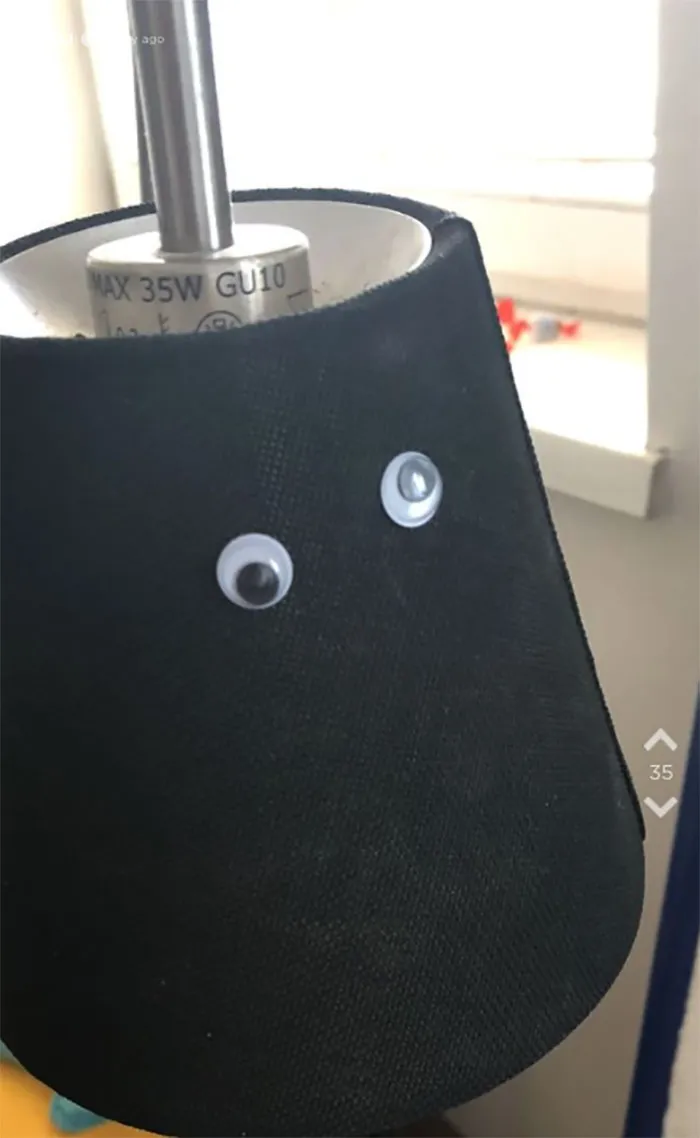 Girlfriend Orders 1K Googly Eyes, Spends 2 Hours Sticking Half Of Them On Everything In Her Boyfriend's Apartment