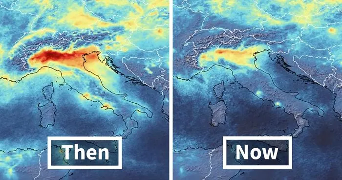 Satellite Images Reveal A Dramatic Drop In Pollution During The Coronavirus Quarantine