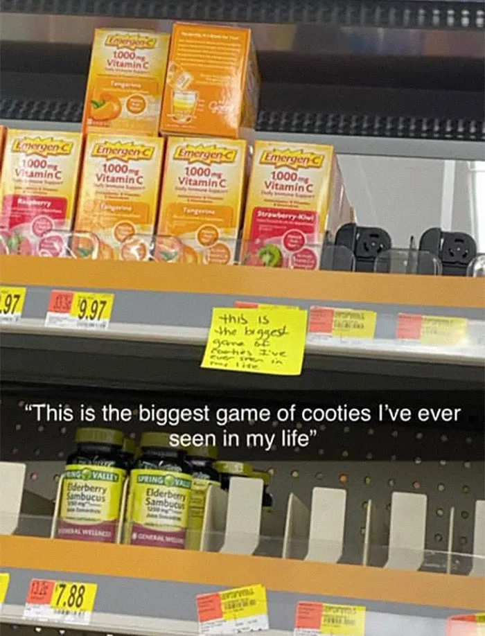 Woman Sticks Funny Notes On Random Objects In Walmart So People Can Have An Unexpected Smile (30 Pics)