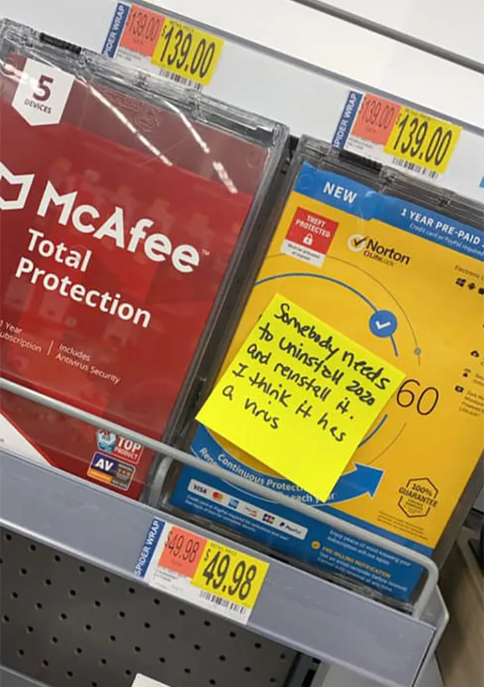 Woman Sticks Funny Notes On Random Objects In Walmart So People Can Have An Unexpected Smile (30 Pics)