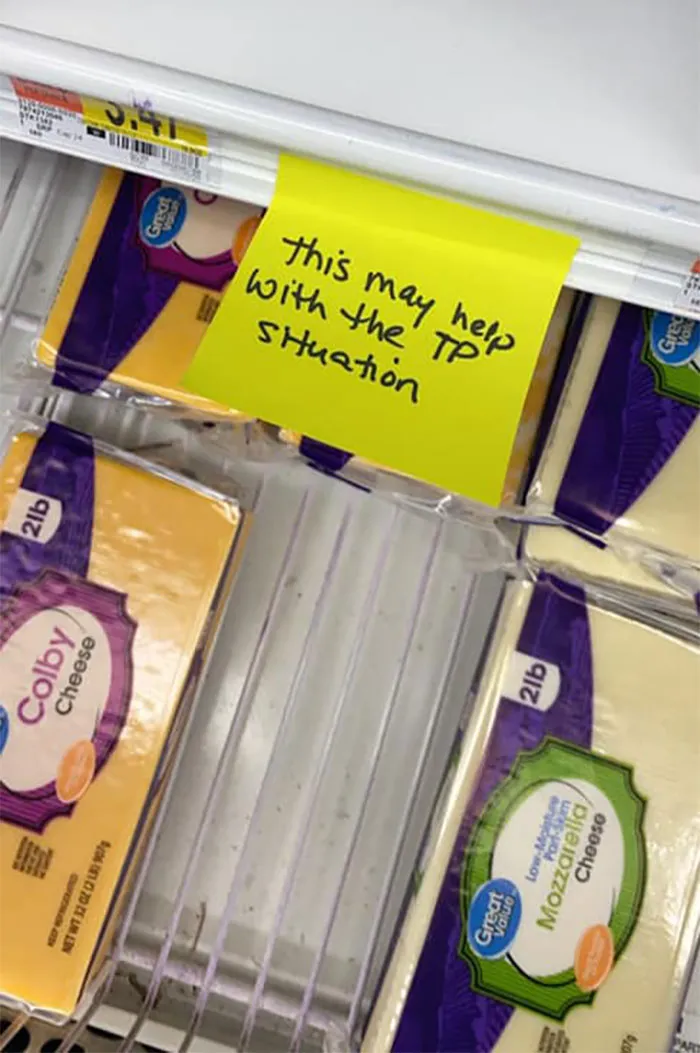 Woman Sticks Funny Notes On Random Objects In Walmart So People Can Have An Unexpected Smile (30 Pics)