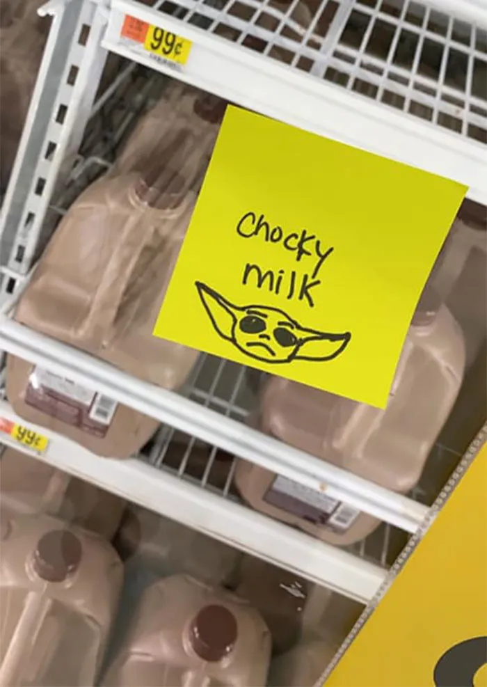 Woman Sticks Funny Notes On Random Objects In Walmart So People Can Have An Unexpected Smile (30 Pics)