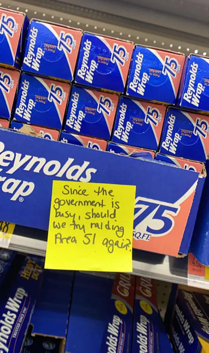 Woman Sticks Funny Notes On Random Objects In Walmart So People Can Have An Unexpected Smile (30 Pics)