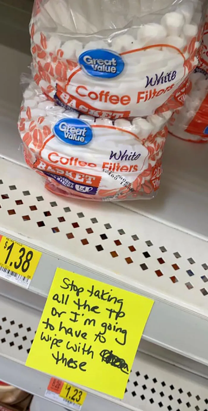 Woman Sticks Funny Notes On Random Objects In Walmart So People Can Have An Unexpected Smile (30 Pics)