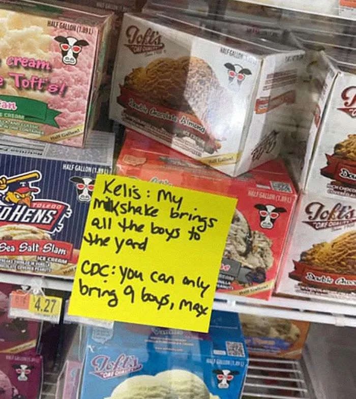 Woman Sticks Funny Notes On Random Objects In Walmart So People Can Have An Unexpected Smile (30 Pics)